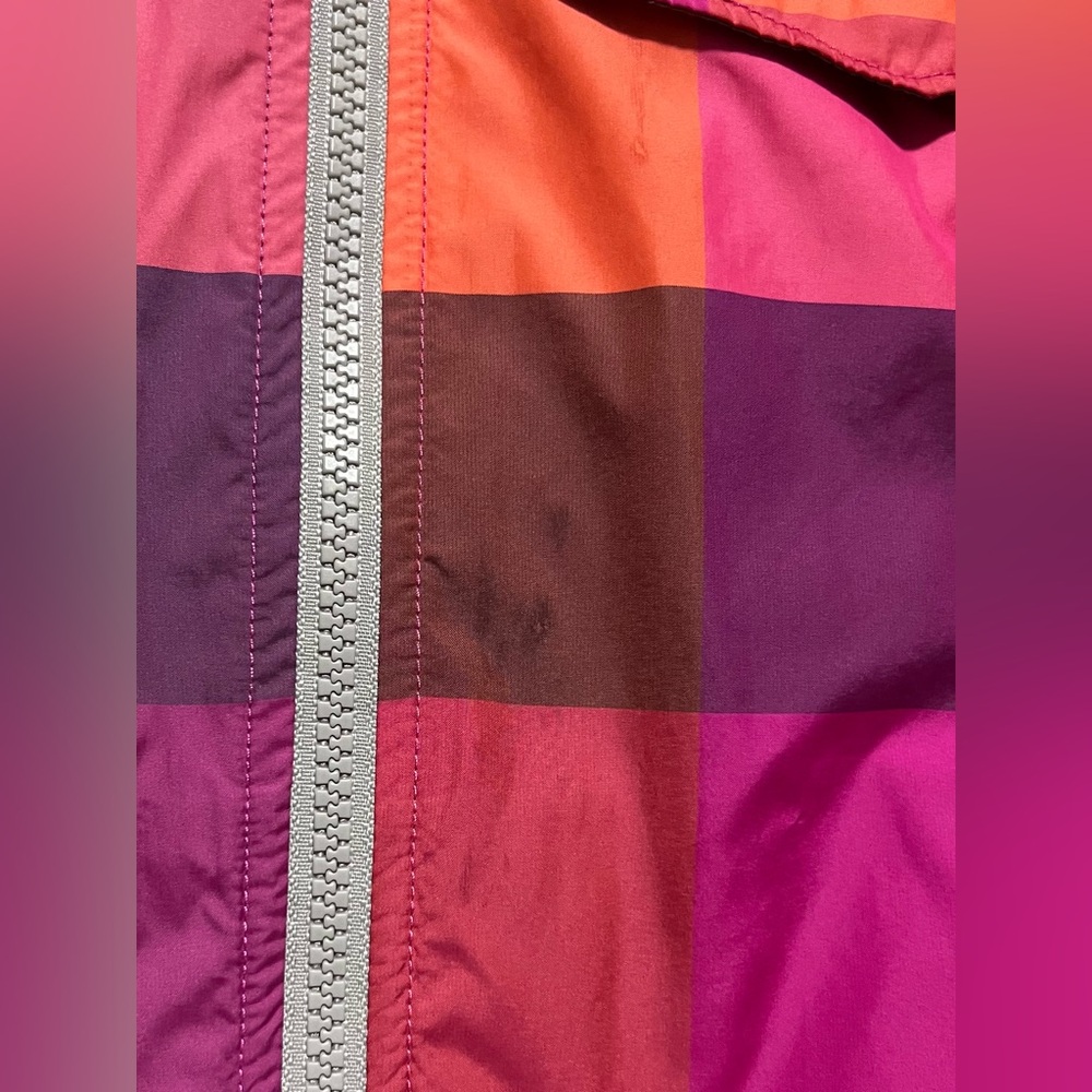 The North Face Multicolor Plaid Windbreaker Shell Jacket Spring Outdoor Hiking - Picture 12 of 12